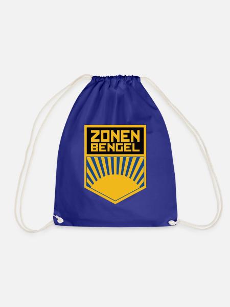 Zonen Bengel DDR FDJ - Ossi Ostdeutschland Motiv - Turnbeutel - Königsblau