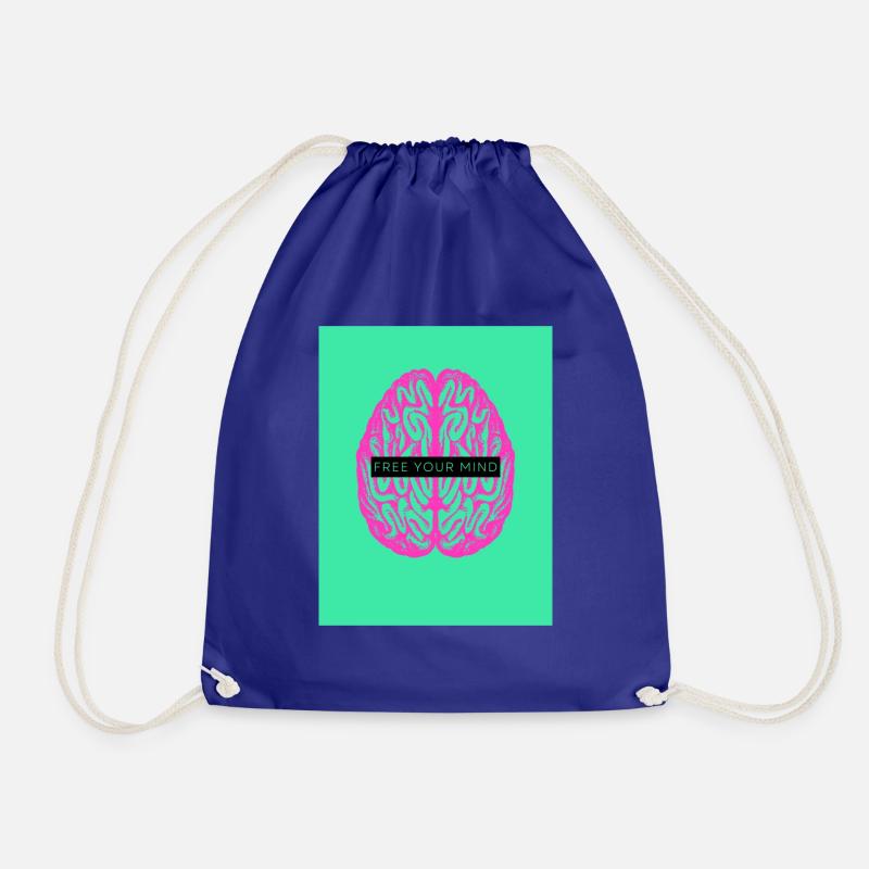 Free your Mind - Drawstring Bag - royal blue