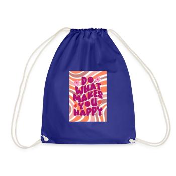 makes you happy - Sac de sport léger - bleu roi - Devant