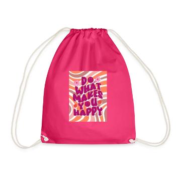 makes you happy - Sac de sport léger - fuchsia - Devant