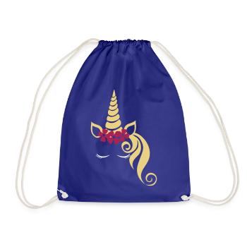 Unicorn Princesses Unicorn - Sac de sport léger - bleu roi - Devant