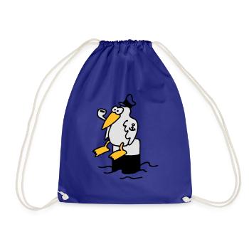 moewe_am_hafen_3c - Sac de sport léger - bleu roi - Devant