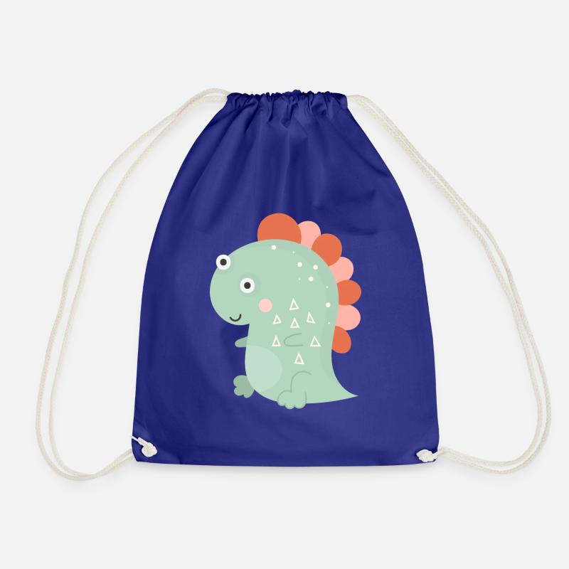 dino enfantino big eyes - Drawstring Bag - royal blue