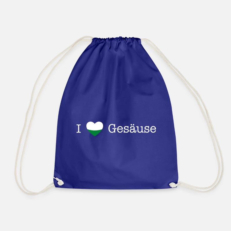 Styria Heart Gesäuse white - Drawstring Bag - royal blue