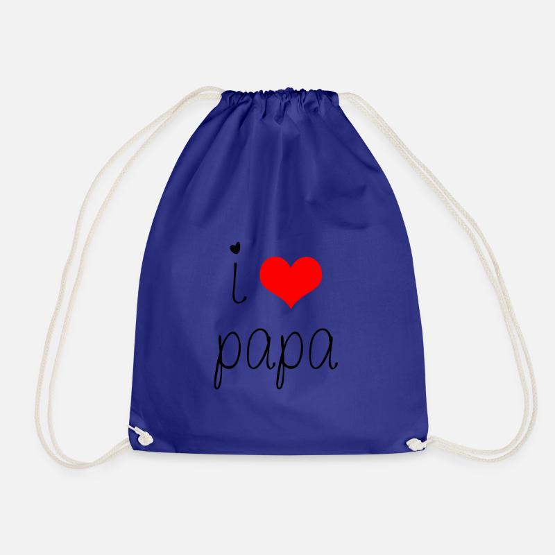 Ich love Papa - Turnbeutel - Königsblau