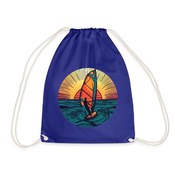 Windsurfer Surfer Sunset - Sac de sport léger - bleu roi - Devant