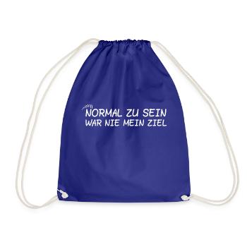 Normal zu sein war nie mein Ziel - Turnbeutel - Königsblau - Vorne