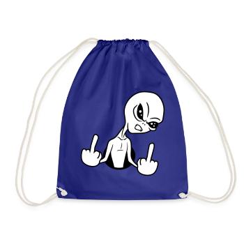 trou insulte wanker majeur doigt va te faire foutre - Sac de sport léger - bleu roi - Devant