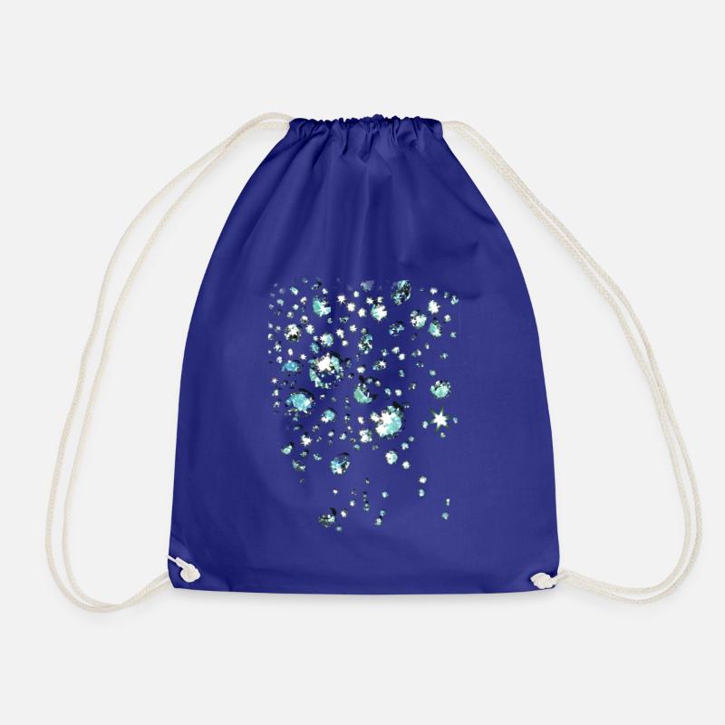 Diamonds, Gemstones, Crystals, Green, Diamonds - Drawstring Bag - royal blue