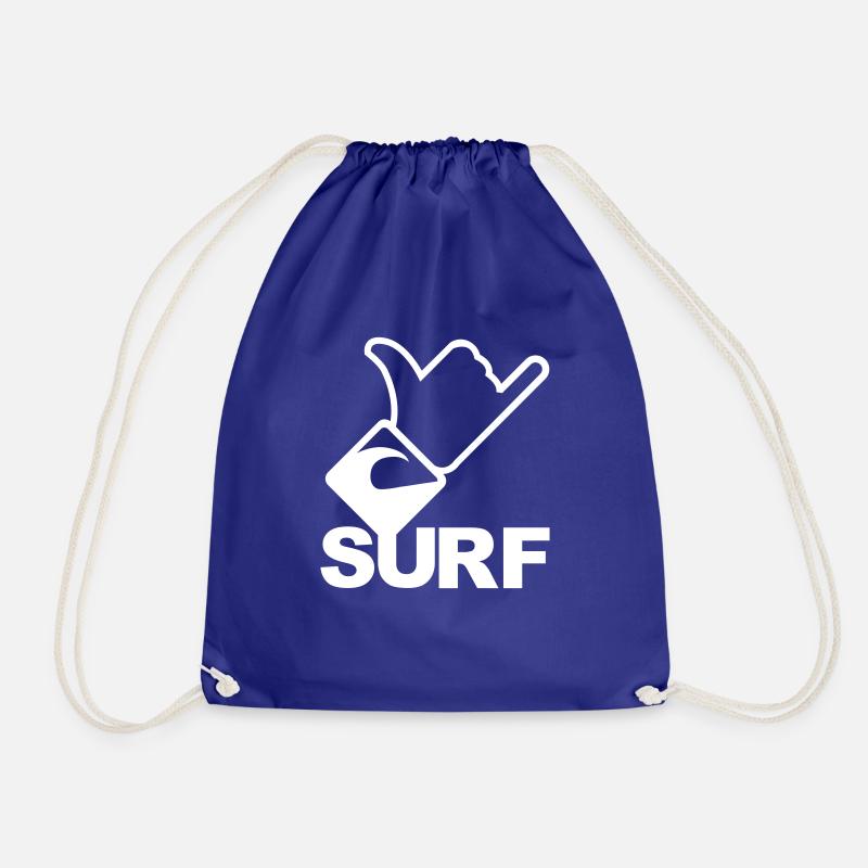Shaka Sign Surf - Drawstring Bag - royal blue