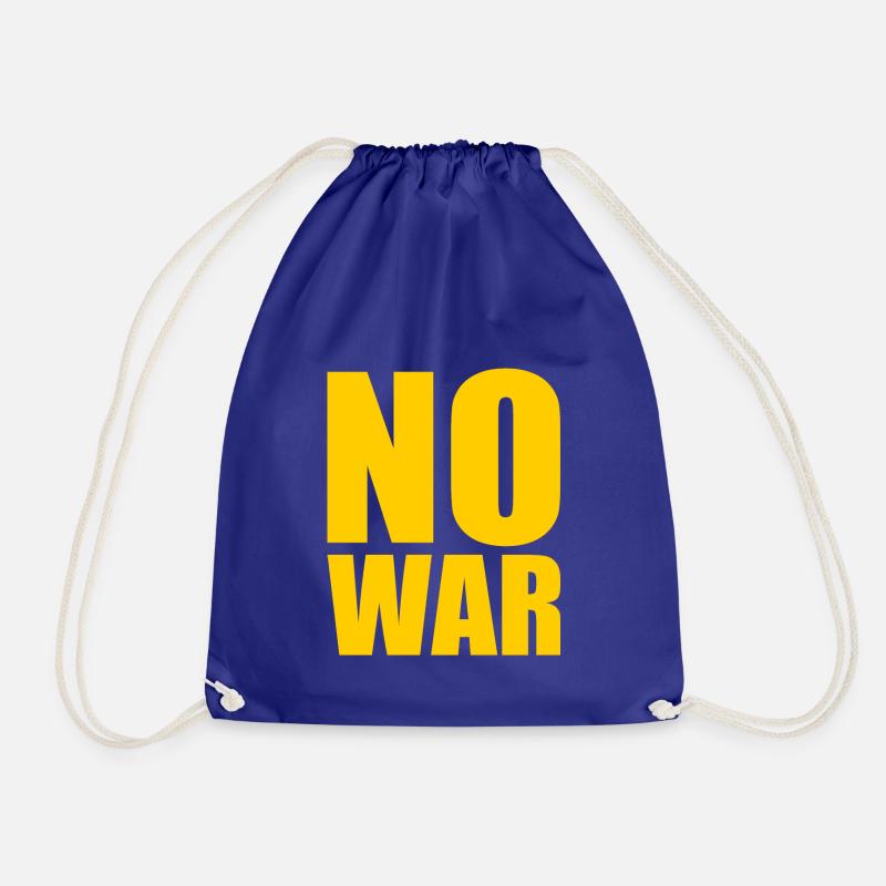 No war - Turnbeutel - Königsblau
