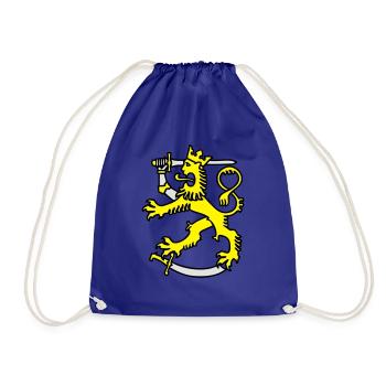 finnisches symbol finnland löwenflagge - Turnbeutel - Königsblau - Vorne