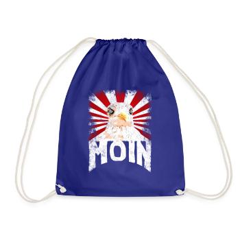 Angry Seagull Harbor Eagle 3 - Drawstring Bag - royal blue - Front