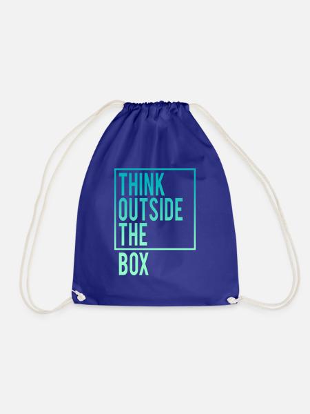 Think outside the Box - Turnbeutel - Königsblau