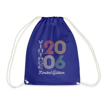 2006 Anniversaire Né en 2006 vintage Rétro. Editio - Sac de sport léger - bleu roi - Devant