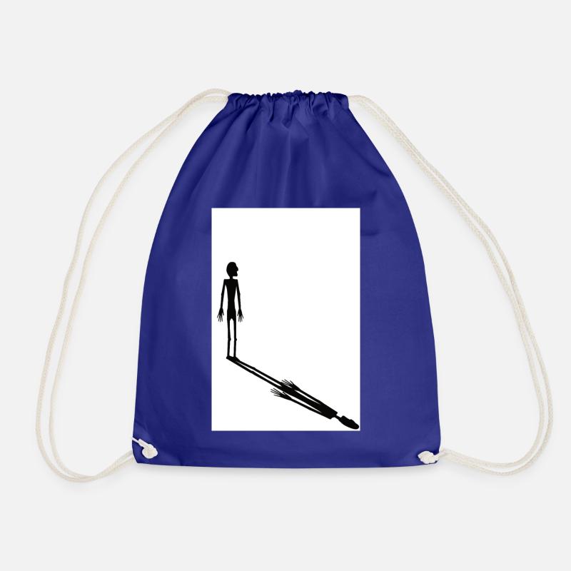 The Shadow Man - Drawstring Bag - royal blue