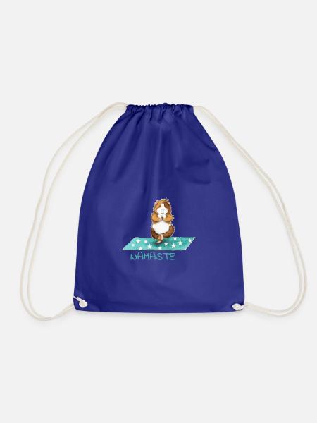 Meerschweinchen Yoga Namaste - Turnbeutel - Königsblau