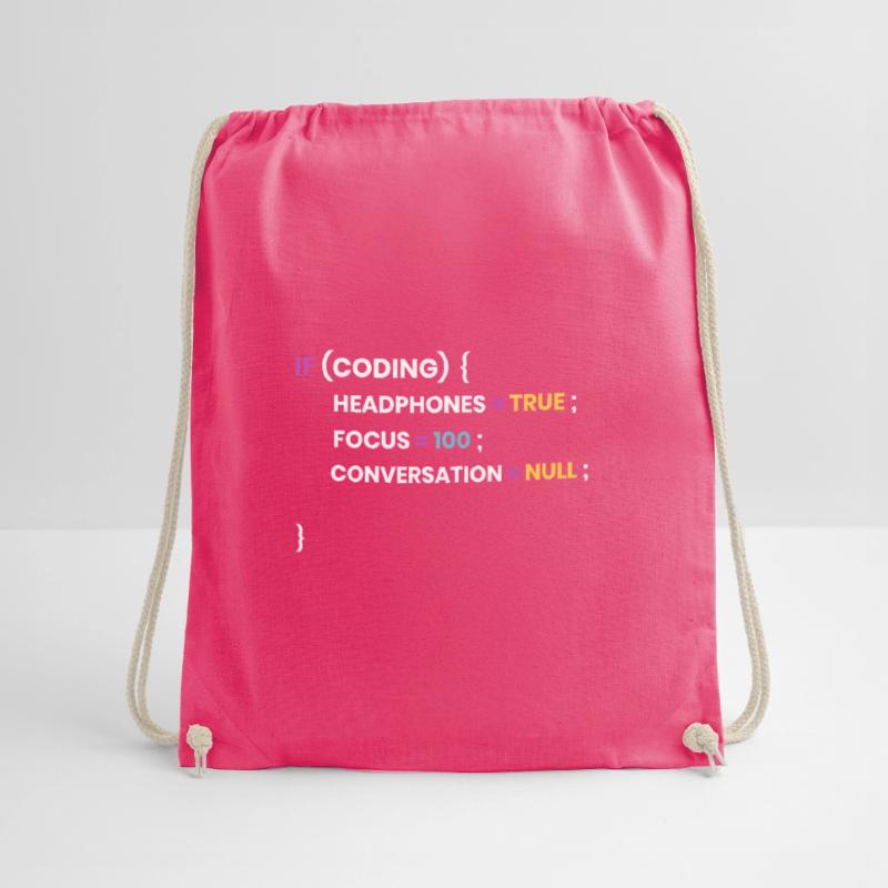 Coding and Developer Shirts for Nerds and Geeks Drawstring Bag