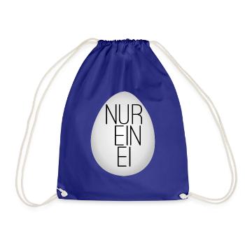 Nur ein Ei - Turnbeutel - Königsblau - Vorne