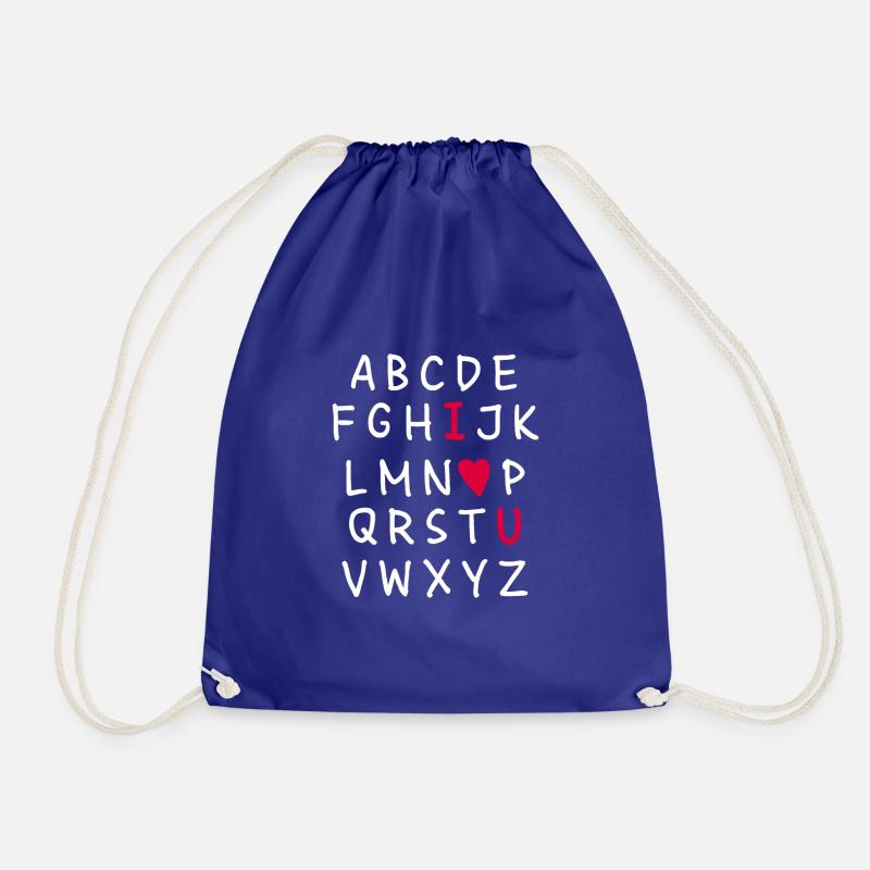 Love Alphabet - Turnbeutel - Königsblau