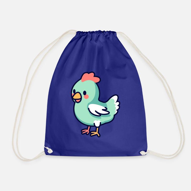 Huhn - Turnbeutel - Königsblau