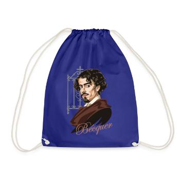 Gustavo Adolfo Bécquer - Drawstring Bag - royal blue - Front