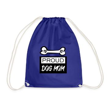 Fiers chiens maman - Sac de sport léger - bleu roi - Devant