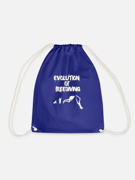 Evolution of Freediving - Turnbeutel - Königsblau
