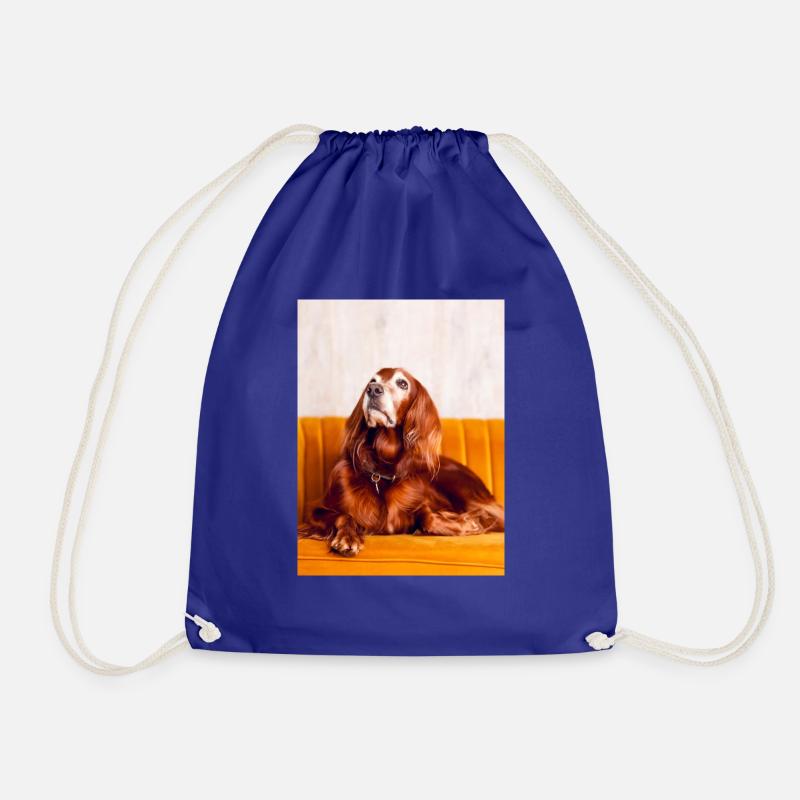 Irish Setter - Turnbeutel - Königsblau