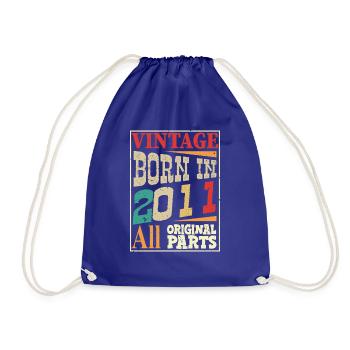 Vintage born in 2011 - Original parts - Sac de sport léger - bleu roi - Devant