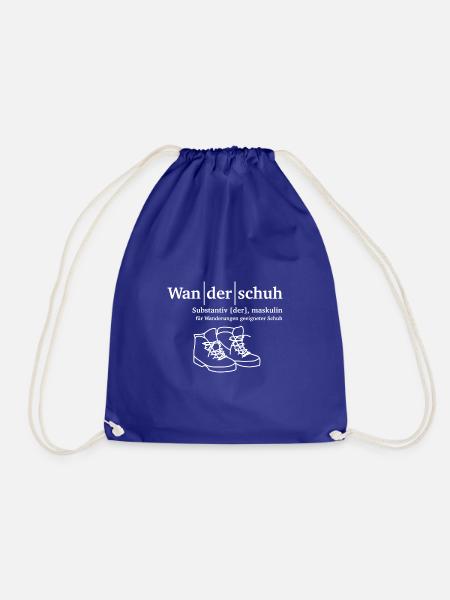 Wanderschuh Wandern - Turnbeutel - Königsblau