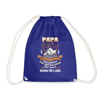 Papa & Söhne - Turnbeutel - Königsblau - Vorne