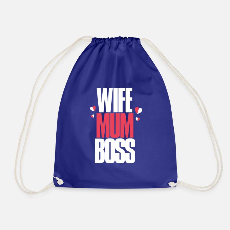 Frau Mama Boss - Turnbeutel - Königsblau