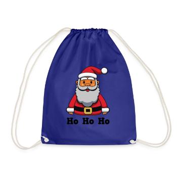 Weihnachtsmann_HoHoHo - Turnbeutel - Königsblau - Vorne