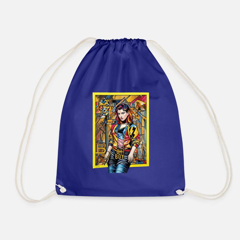 ArtBae - Drawstring Bag - royal blue