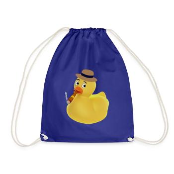 Smoking duck! - Drawstring Bag - royal blue - Front