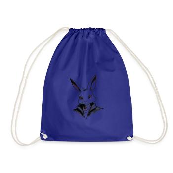 Bunny Chic : Élégance mignonne - Sac de sport léger - bleu roi - Devant