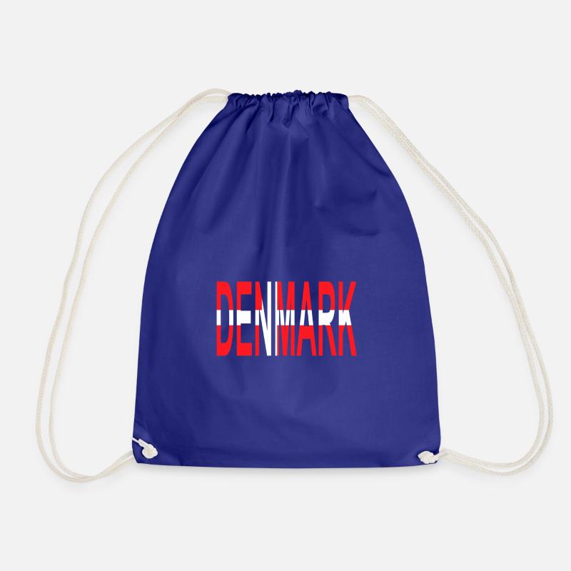 Denmark - Drawstring Bag - royal blue