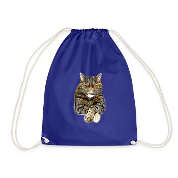 chat chat gxp comme un art de vecteur de patron - Sac de sport léger - bleu roi - Devant