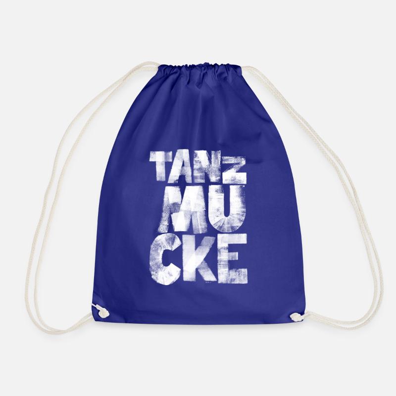 Tanzmucke Weiß - Turnbeutel - Königsblau