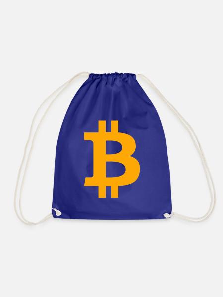 BitcoinLogo - Turnbeutel - Königsblau