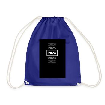 2024 Christmas Last Christmas New Year's Eve Party - Drawstring Bag - royal blue - Front