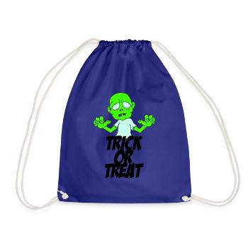 zombie trick or treat - Turnbeutel - Königsblau - Vorne