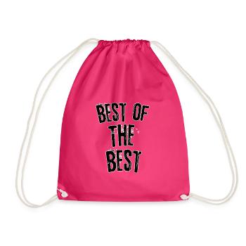 Best of the best - Drawstring Bag - fuchsia - Front
