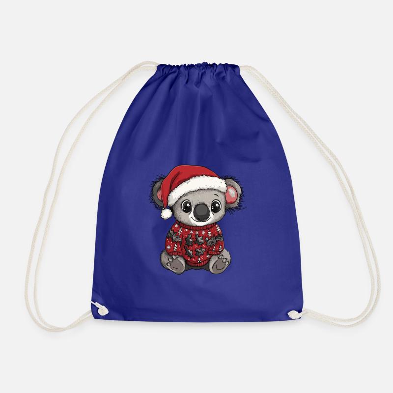 Noël Koala - Sac de sport léger - bleu roi