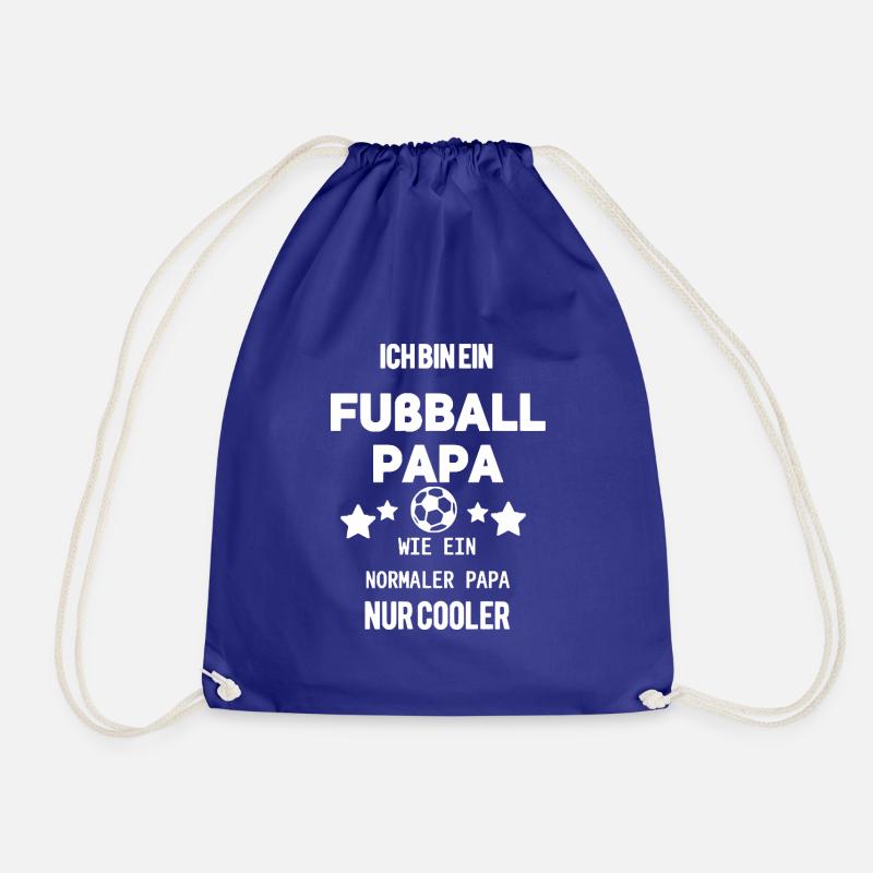 Fussball Papa - Turnbeutel - Königsblau