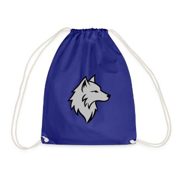 Wolf Logo Tier - Turnbeutel - Königsblau - Vorne