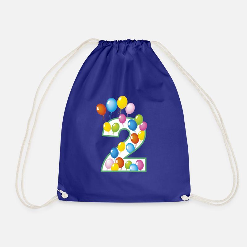 second birthday 2 - Drawstring Bag - royal blue