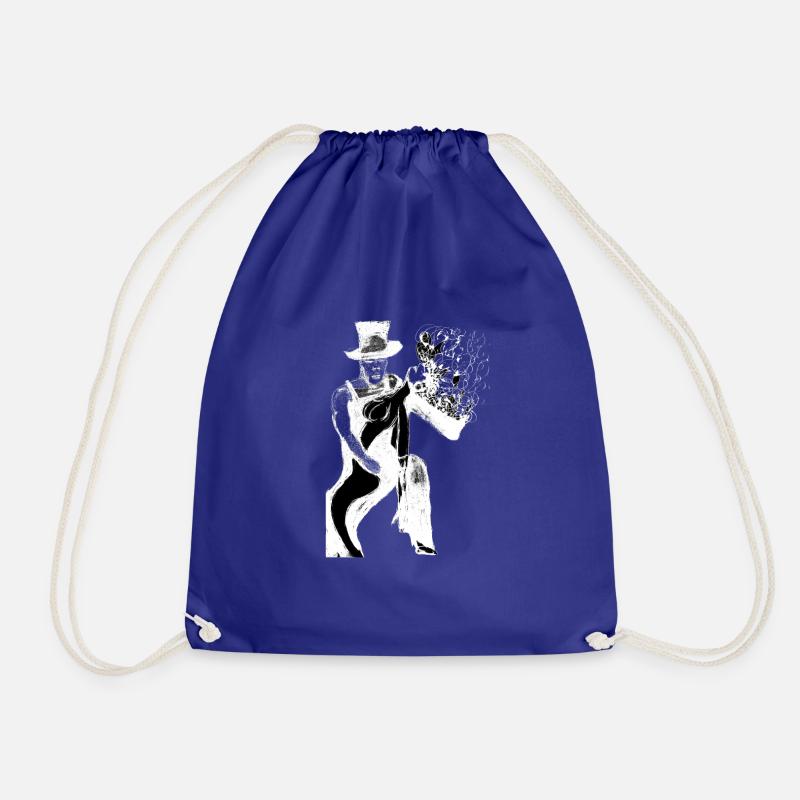 melting couple - Drawstring Bag - royal blue