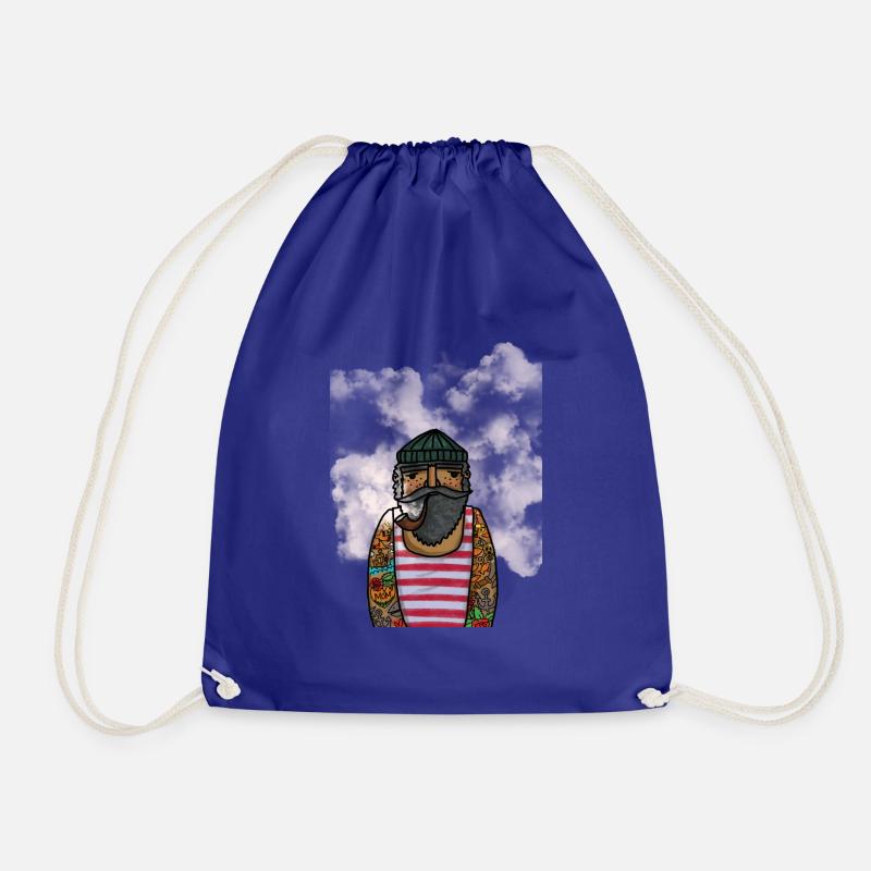 sailor - Drawstring Bag - royal blue